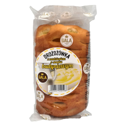 Drożdżówka z nadzieniem o smaku budyń-malina 100g